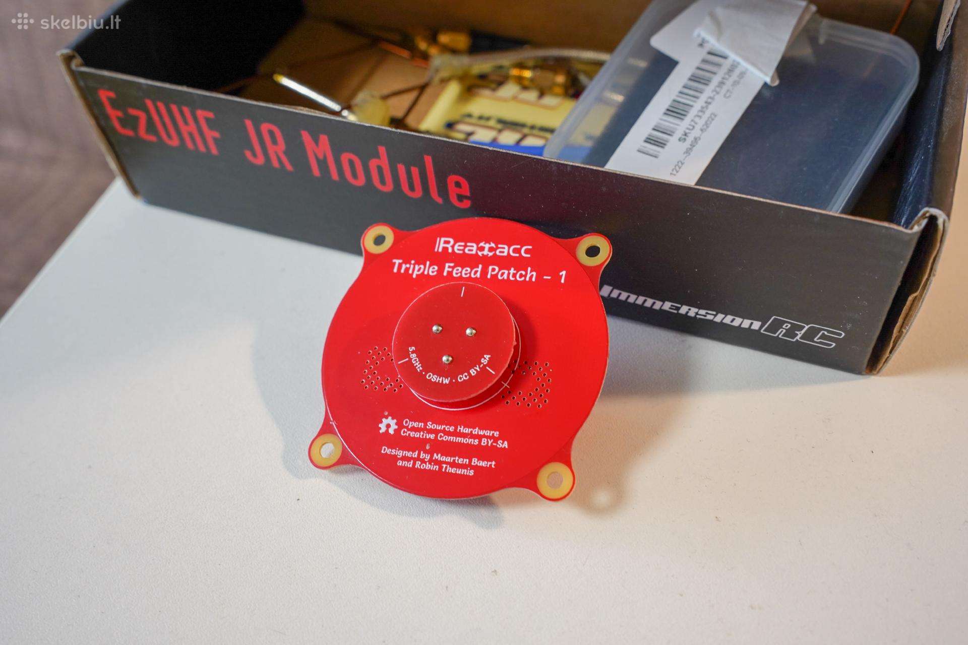 Triple feed path fpv antena 5.8 GHz