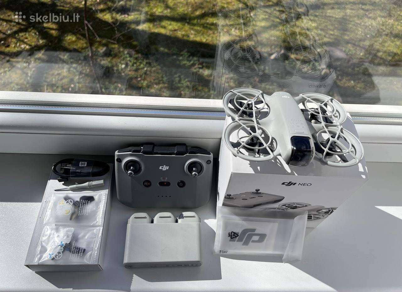 Dji Neo ir Dji Neo Fly More Combo su pultu RC-n3